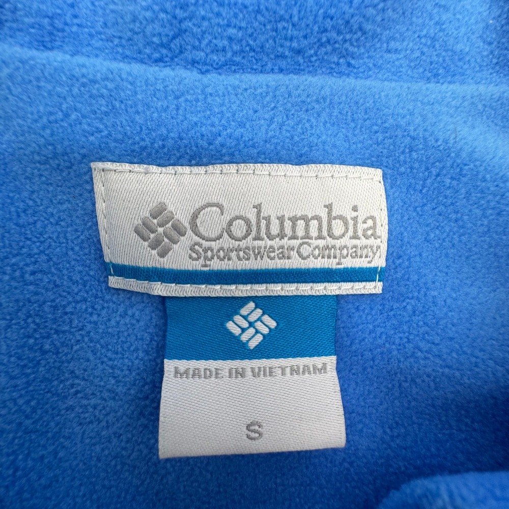 Columbia Sportswear Womens Blue Quilted Puffer Vest Fleece Lined Small Outdoor - Picture 3 of 4